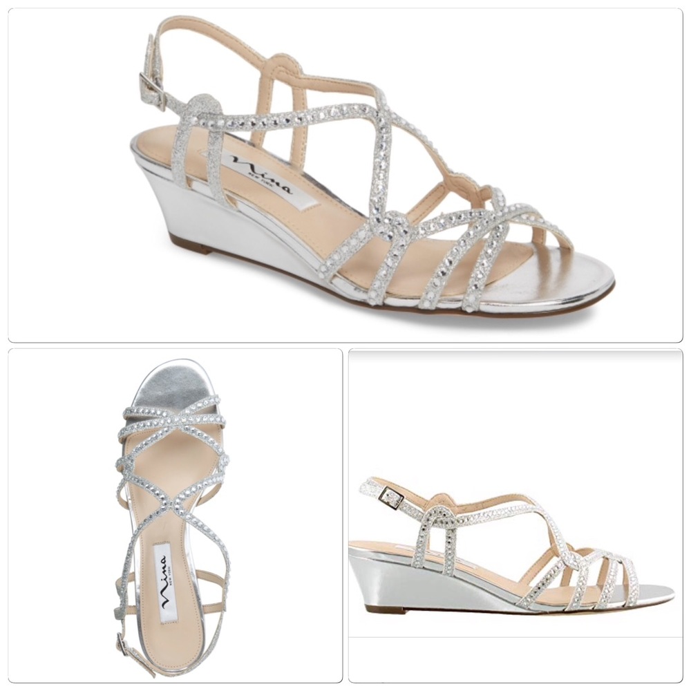 Nina Silver Wedge